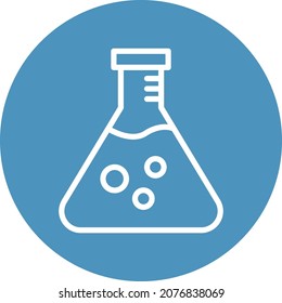 Flask Isolated Vector icon which can easily modify or edit

