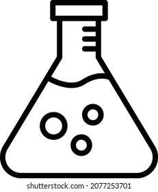 Flask Isolated Vector icon which can easily modify or edit

