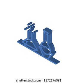 Flask isometric left top view 3D icon