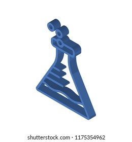 Flask isometric left top view 3D icon