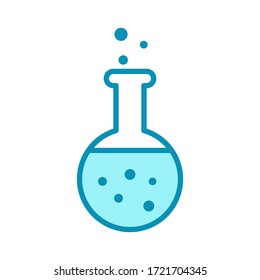 flask - lab icon vector design template