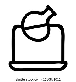 flask lab laptop 