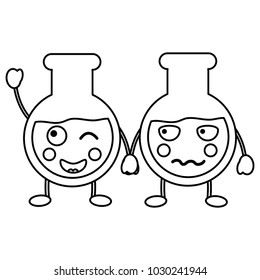 flask laboratory kawaii icon image 