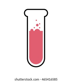 flask laboratory science research icon. Isolated and flat illustration. Vector graphic