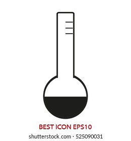 flask, laboratory, vector icon, eps10