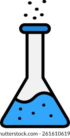Flask Line Filled Vector Icon Design