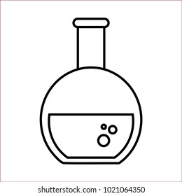 flask line icon