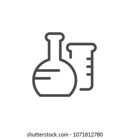 Flask line icon