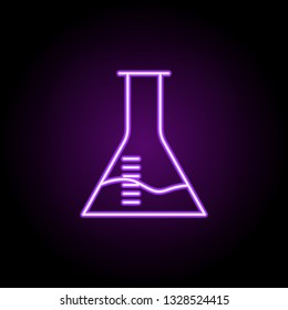 flask line icon. Elements of Medicine in neon style icons. Simple icon for websites, web design, mobile app, info graphics