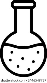 flask line icon illustration vector