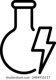 flask line icon illustration vector
