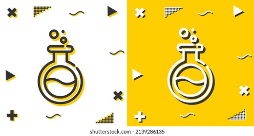 flask line icon. Simple outline style.flask linear sign. Vector illustration isolated on white background. Editable stroke EPS 10