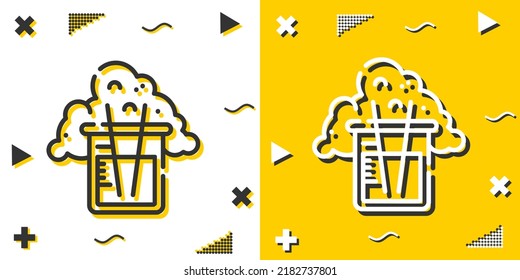 flask line icon. Simple outline style.flask linear sign. Vector illustration isolated on white background. Editable stroke EPS 10