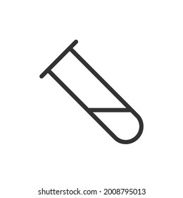 Flask line icon. Web symbol for web and apps. Sign design in outline style. Flask stroke object.