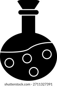 Diseño de icono de Vector de línea de frasco