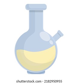 Vector de dibujos animados de iconos de dopaje líquido en frasco. Esteroide de droga. Parada de vitaminas