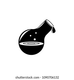 flask with liquid icon. Element of science for mobile concept and web apps. Detailed flask with liquid icon can be used for web and mobile. Premium icon on white background