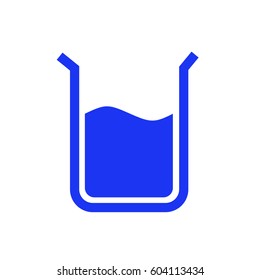 Flask with liquid minimalistic