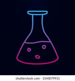 Flask with liquid sketch nolan icon. Simple thin line, outline vector of education icons for ui and ux, website or mobile application