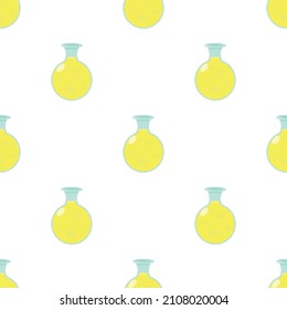 Flask of Luminous liquid pattern seamless background texture repeat wallpaper geometric vector