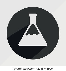 Flask Mixture Icon Symbol Vector Illustration