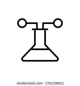 Marcador, icono de molécula. Elementos vectoriales simples de color de los iconos de apestas para ui y ux, sitio web o aplicación móvil