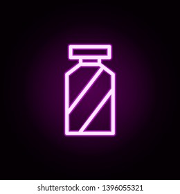 flask neon icon. Elements of autumn set. Simple icon for websites, web design, mobile app, info graphics