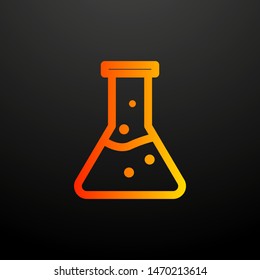 flask nolan icon. Elements of science set. Simple icon for websites, web design, mobile app, info graphics