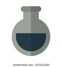 frasco con aceite sobre el diseño de ilustración vectorial de fondo blanco