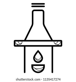 flask on fire icon