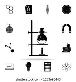 flask on fire icon. The science icons universal set for web and mobile