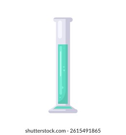flask on isolated background. Vector illustration in a flat style