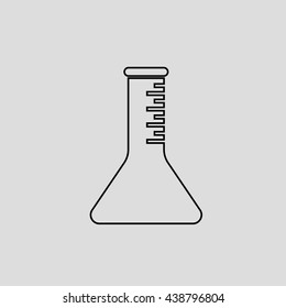 flask outline vector icon