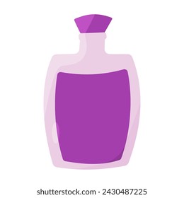 Frasco poción perfume frasco de color icono elemento ilustración vectorial