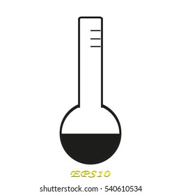 flask, research, icon, vector illustration EPS 10