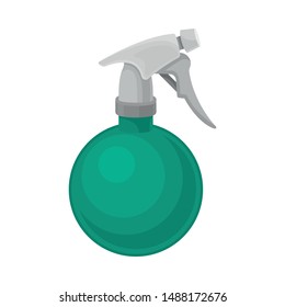 Flask with a spray. Vector illustration on a white background.