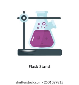 Flask Stand Vector Flat Icon Design illustration Symbol on White background EPS 10 File 