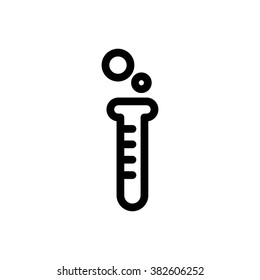 Flask tattoo minimal vector icon