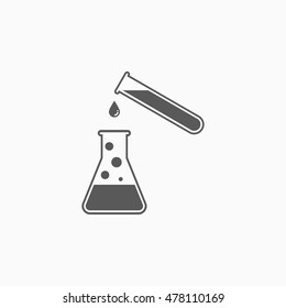 flask and test tube icon
