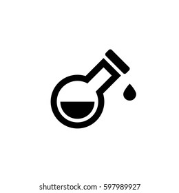 flask. test tube vector icon