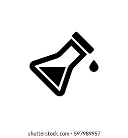 flask. test tube vector icon