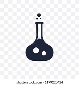 Flask transparent icon. Flask symbol design from Science collection. Simple element vector illustration on transparent background.