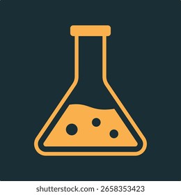 Flask trendy practical important vector Illustration design beautiful colorful background.eps