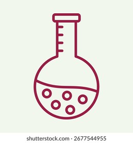 Flask trendy pretty design useful creative vector Illustration art colorful background.eps