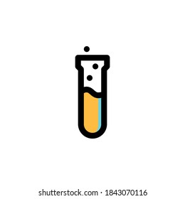 Flask, Tube for Chemical Experiment Education Icon
