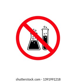 Flask Tube Chemical Laboratory Icon Vector