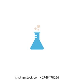 flask tube icon flat vector logo design trendy illustration signage symbol graphic simple
