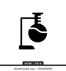 Flask Tube Silhouette icon vector, illustration logo template in trendy style. Suitable for many purposes.