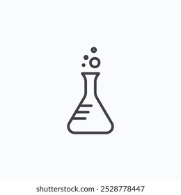 Flask vector flat icon set.eps