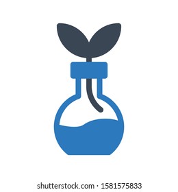 flask vector glyph color icon 